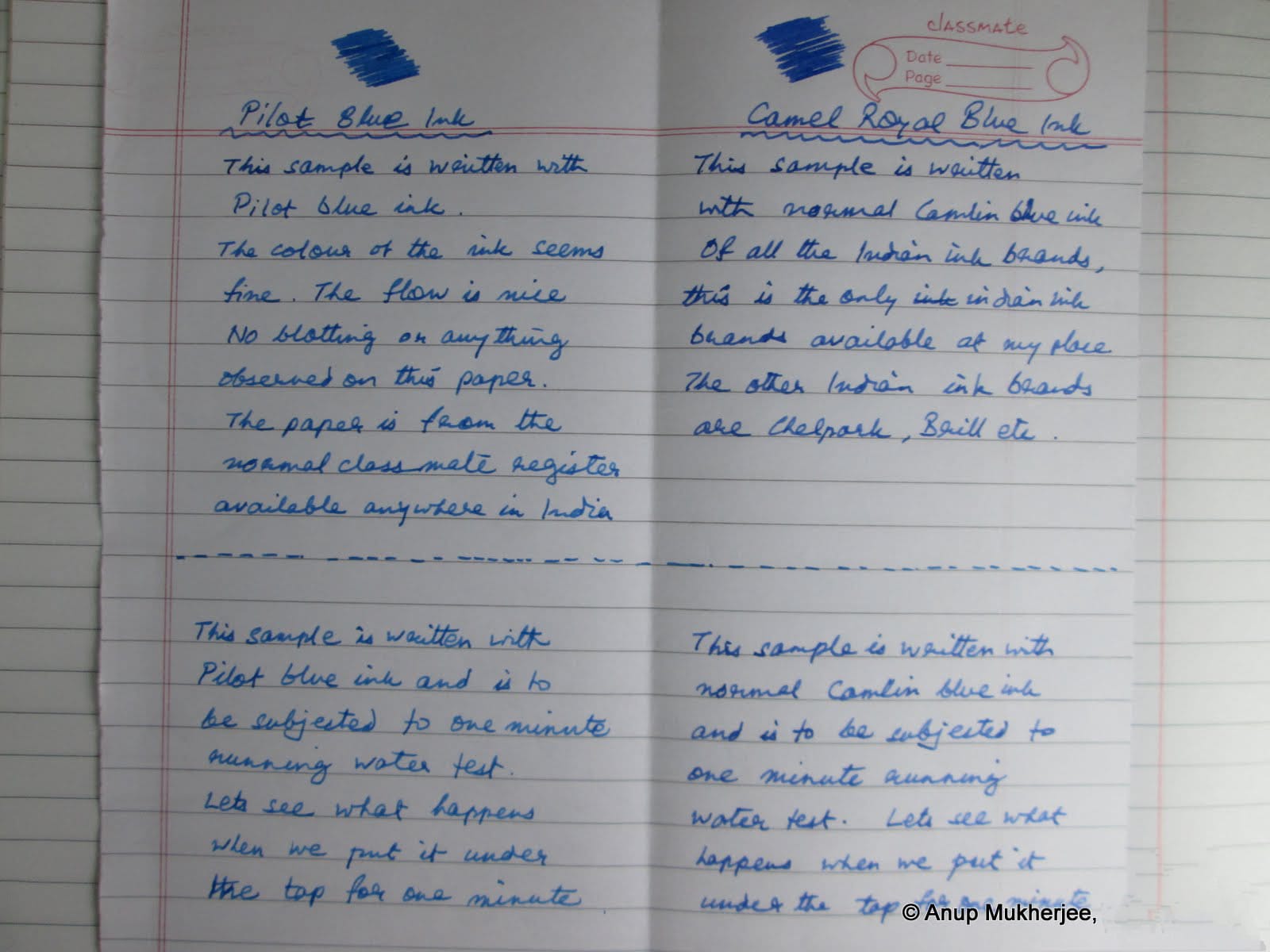 Review: Pilot Ink: Near Water Proof Fountain Pen Ink, HueLike Web Archives